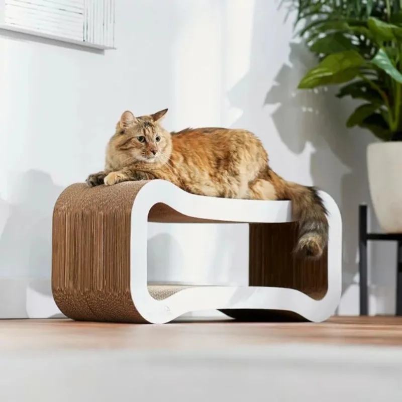 Stylish Cardboard Scratchers for Modern Homes