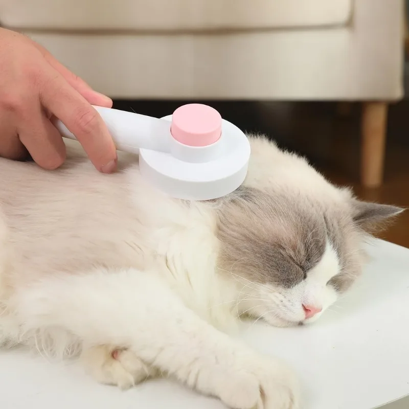 Ergonomic Cat Slicker Brush