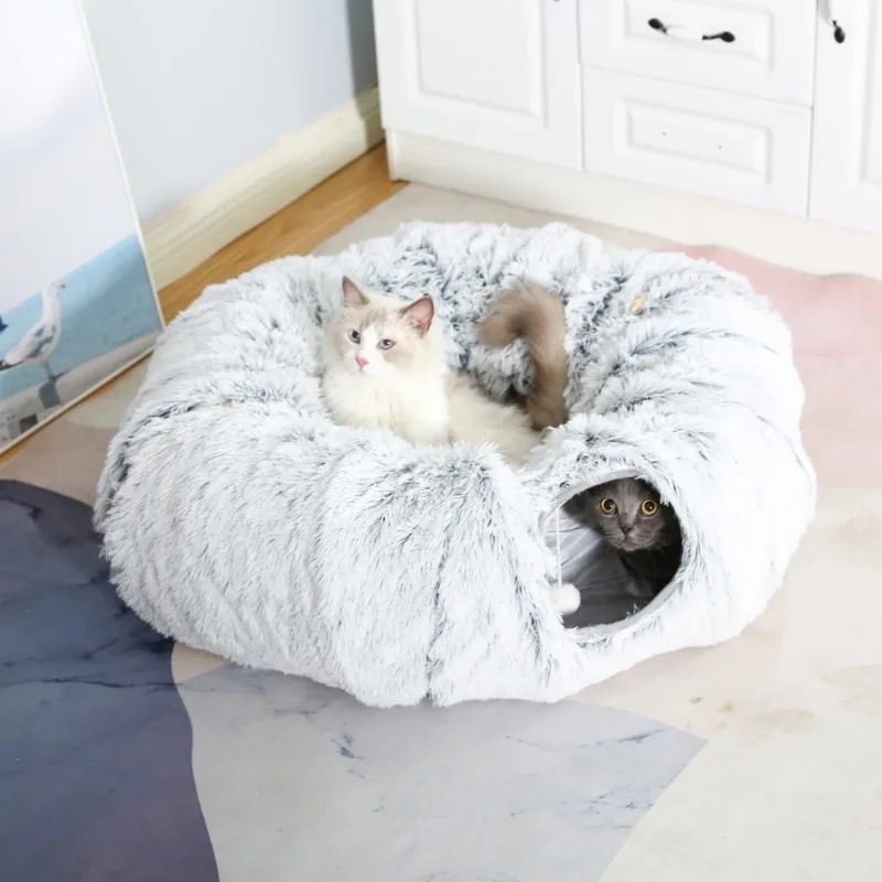 Felt cat tunnels are all about providing comfort along with fun