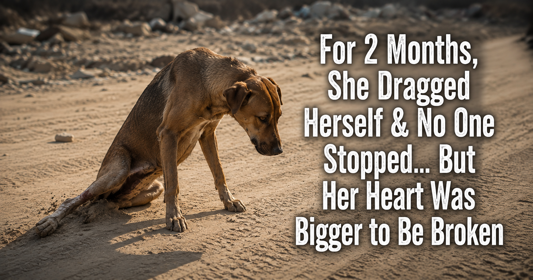 For 2 Months, She Dragged Herself & No One Stopped… But Her Heart Was Bigger to Be Broken
