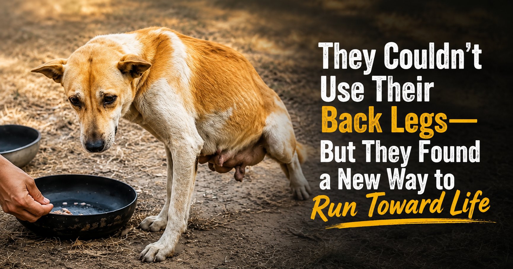 THEIR BACK LEGS COULDN’T CARRY THEM—BUT NOTHING COULD STOP THEIR JOY