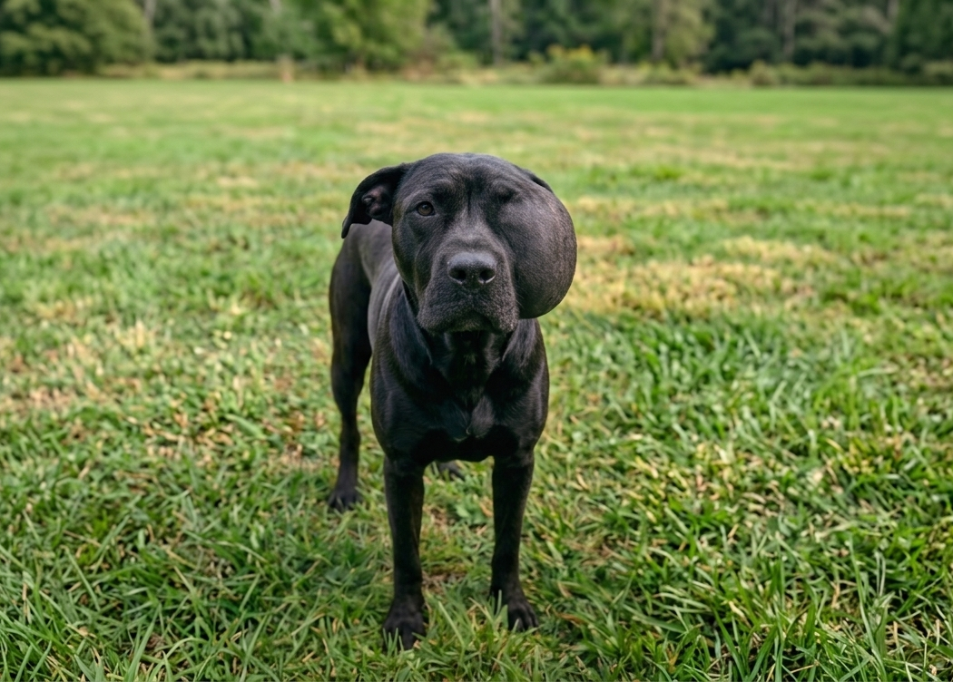 Rescued dog with a severe facial tumor receiving care after being found helpless beside a country road